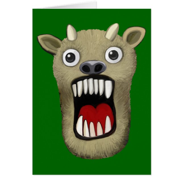 Scary Monster Hälsningskort (Framsidan)