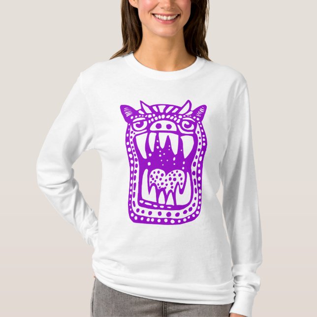 Scary Monster - Lila Tröja (Framsida)