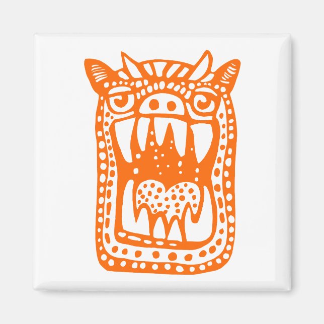 Scary Monster - Orange Magnet (Framsidan)