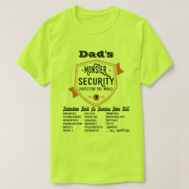 Scary Monster Security Funny Halloween T Shirt