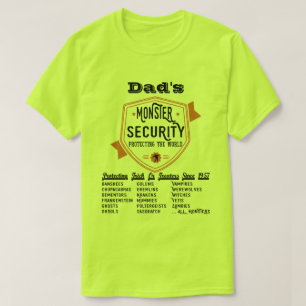 Scary Monster Security Funny Halloween T Shirt