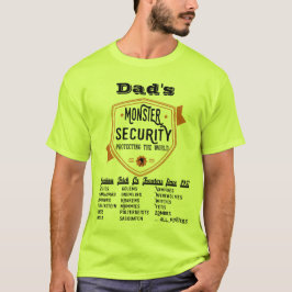 Scary Monster Security Funny Halloween T Shirt