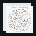 *~* Scary Monsters Anpassade FÄRG ME Birthday Inbjudningar<br><div class="desc">*** VAR SÄKER PÅ ATT DET ÄR MATTE PAPPERT *** Färg Me / Färg IT / Coloring Cute BIRTHDAY PARTY INVITATION. De små kommer hem till färg och för sedan till party för ett pris. Här är ett väldigt anpassade skrämmande monster. Barns inbjudan till födelsedagskort. PERSONALISERA ÅLDERN och annan information....</div>