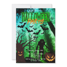 Scary Monsters i Forest Halloween fest Inbjudan