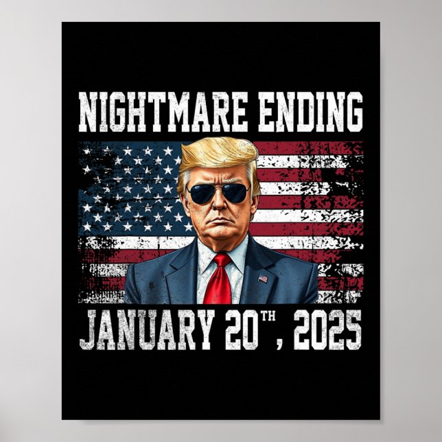 Scary Natt Slut 20 januari 2025 Funny Pro Tru Poster (Framsidan)