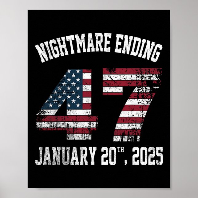 Scary Natt Slut 20 januari 2025 Funny Pro Tru Poster (Framsidan)