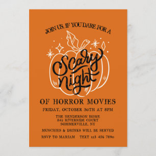 Scary Night Halloween-inbjudan Inbjudningar