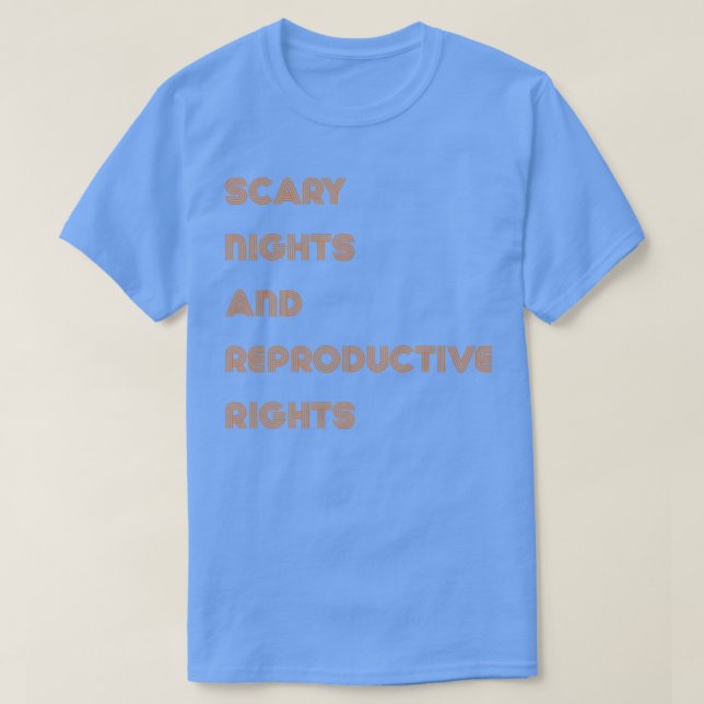 Scary Nights And Reproductive Nights Halloween718 T Shirt (Design framsida)
