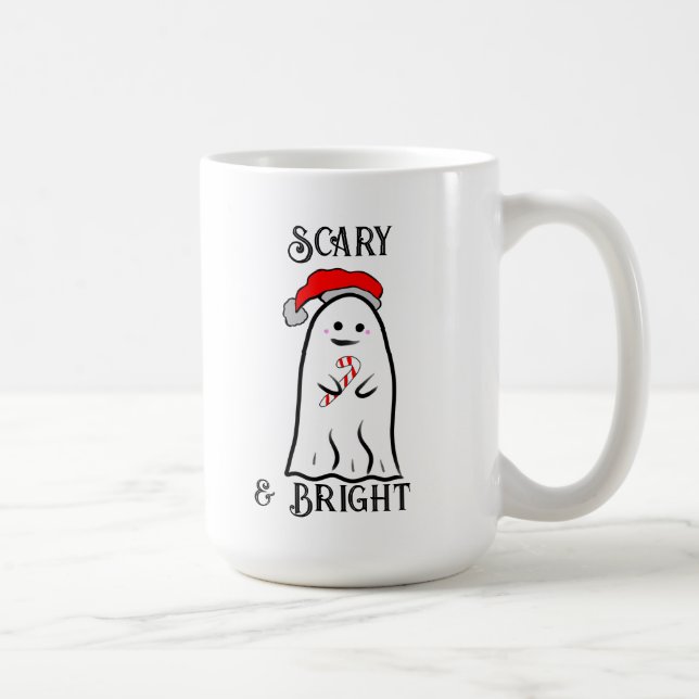 Scary och Bright Candy cane Ghost Kaffemugg (Höger)