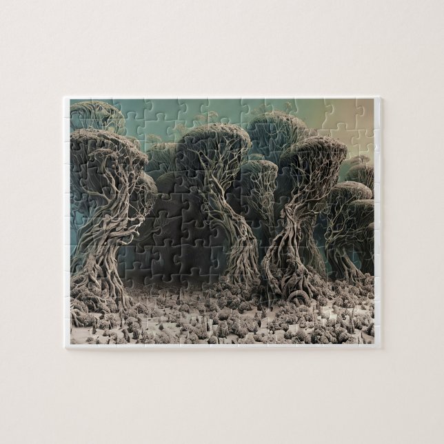 Scary och Creepy Jigszle Puzzle Pussel (Horisontell)