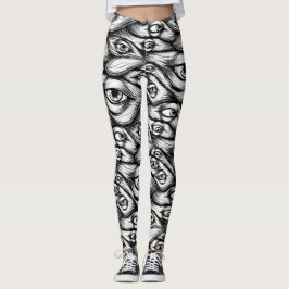 Scary Ögon Halloween Leggings