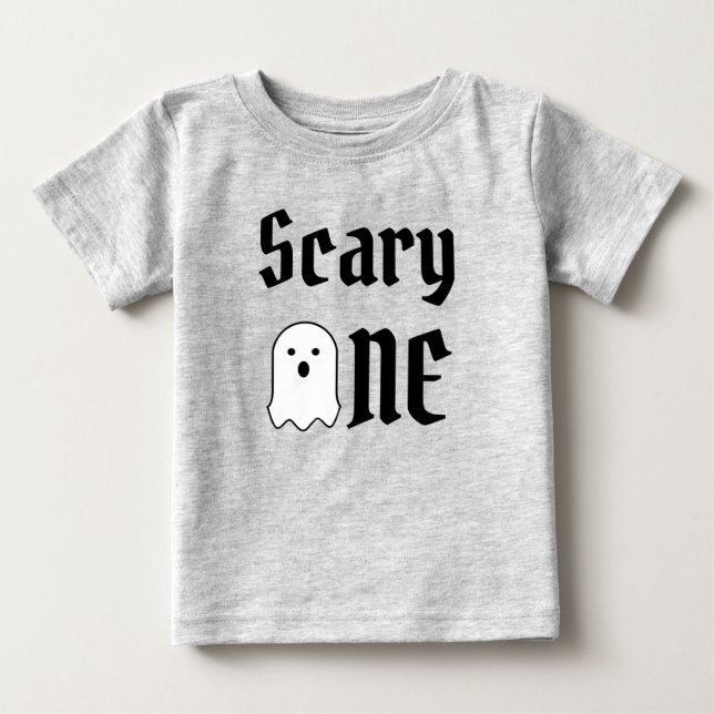 Scary One 1st Birthday Baby T-Shirt (Framsida)