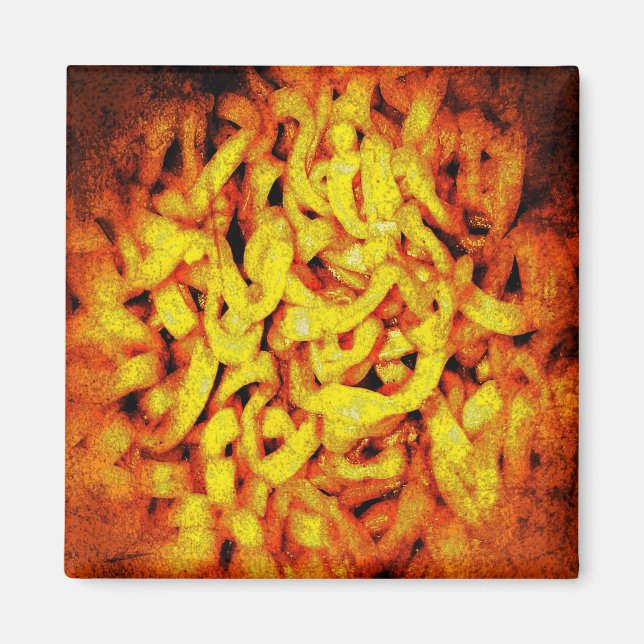 Scary Orange Ramen Magnet (Framsidan)