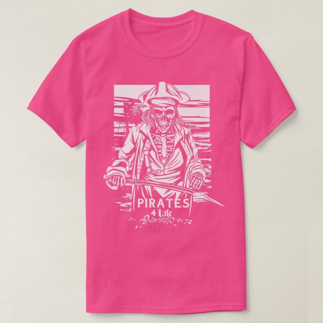 Scary Pirat Skeleton T Shirt (Design framsida)