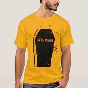 Scary pooky död inuti kistan halloween t shirt