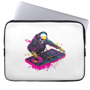 Scary Popcorn Skull - Lustigt skräckfilm Skeleton Laptop Fodral