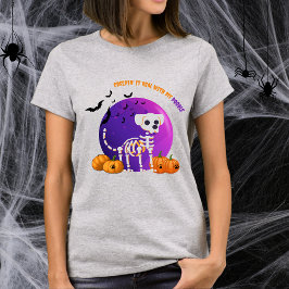 Scary Pudel Halloween Full Moon T-Shirt