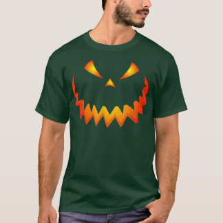 Scary Pumpkin Ansikte Horror Jack o lantern Hallow T Shirt