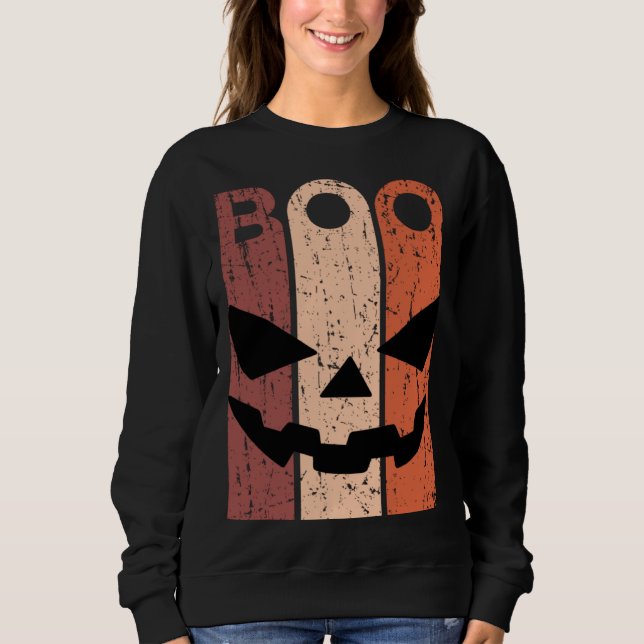 Scary Pumpkin Face Halloween Costume with Monster  T Shirt (Framsida)