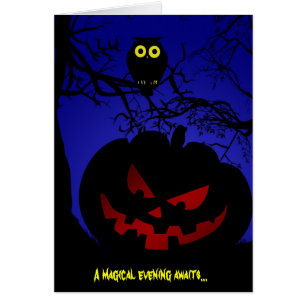 Scary Pumpkin Halloween OBS Kort