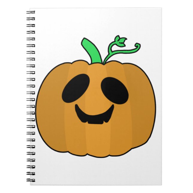 Scary Pumpkin Halloween V2 Anteckningsbok (Framsidan)
