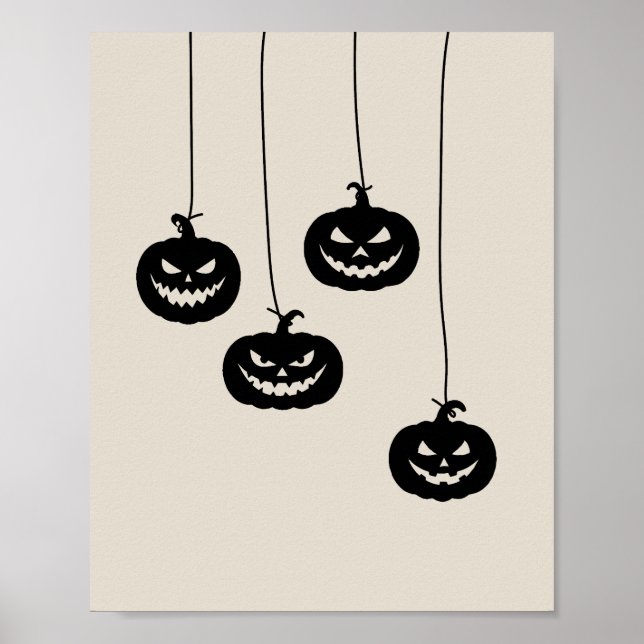 Scary Pumpkin hanging Poster (Framsidan)