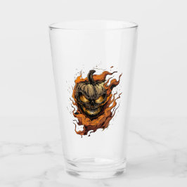 Scary Pumpkin Head Glaskopp