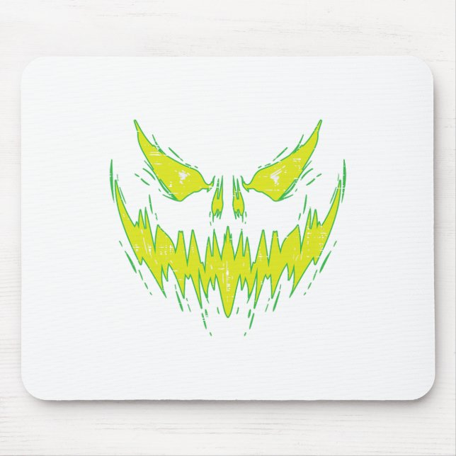 Scary Pumpkin Jack o lantern Ansikte Halloween Man Musmatta (Framsidan)