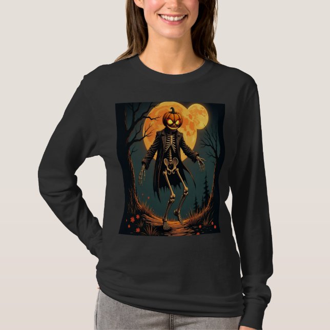 Scary pumpkin  t shirt (Framsida)