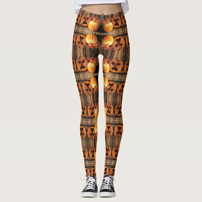 Scary Pumpkins - Halloween Leggings (Framsida)