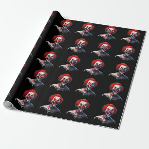 Scary Red Hair Smiling Clown Presentpapper