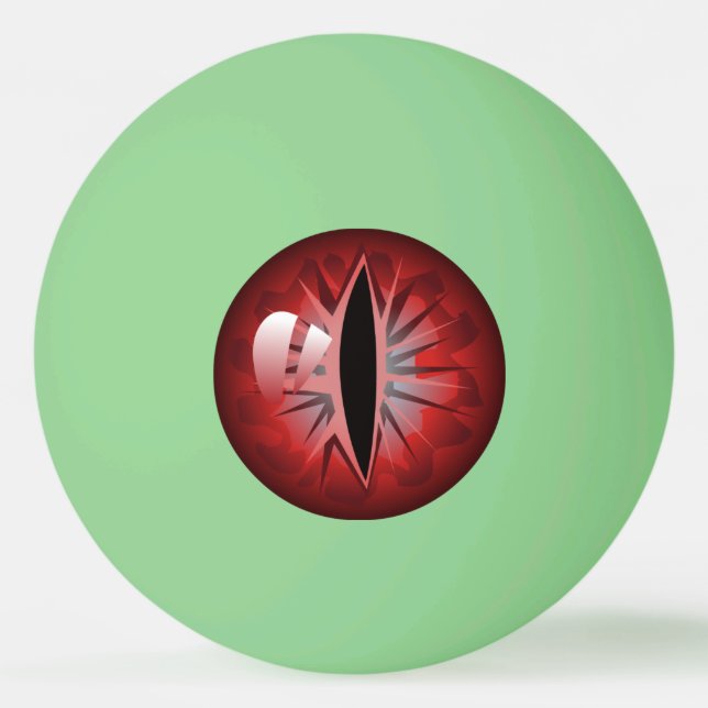 Scary Red Ögon Glow i Mörken Eyebollar Pingisboll (Framsidan)