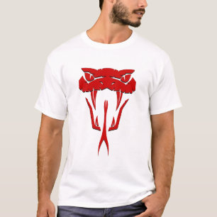 Scary Red Snake - Fierce Red Serpent Ansikte T-Shi T Shirt