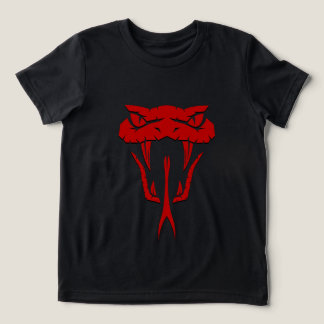 Scary Red Snake - Fierce Serpent Ansikte Boys T Shirt