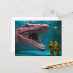 Scary Rosa Undersea Monster Vykort