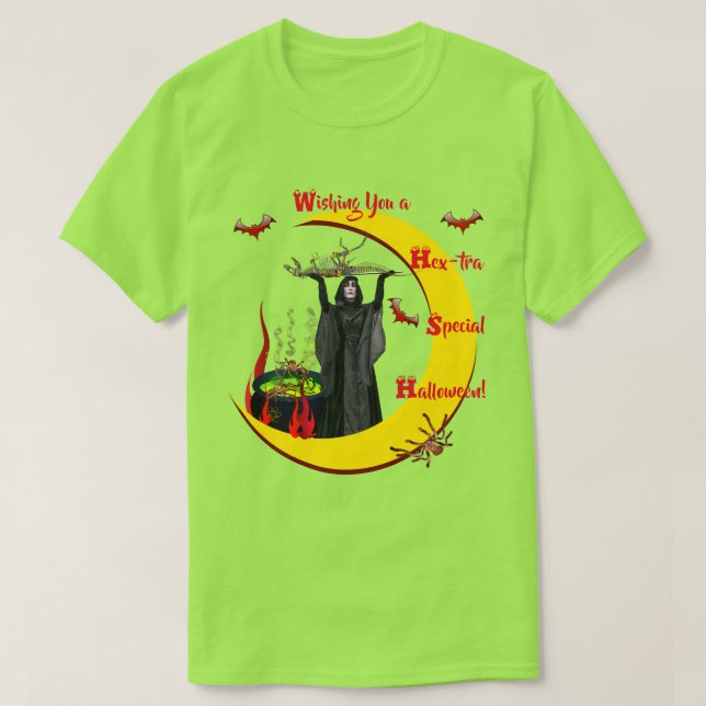 Scary Sak Grönt Halloween Unisex T-Shirt (Design framsida)
