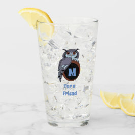 Scary Scop Uggla Monogram Glaskopp