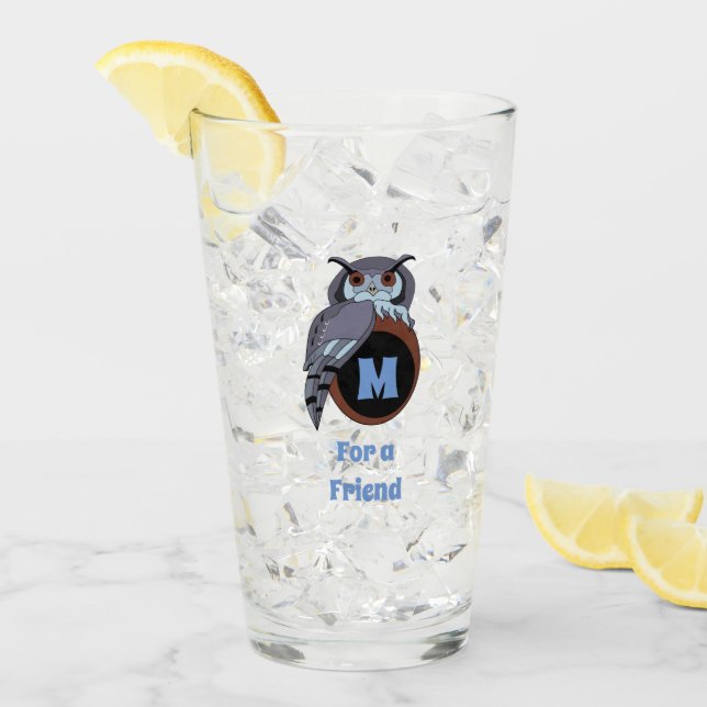 Scary Scop Uggla Monogram Glaskopp (Framsida Ice)