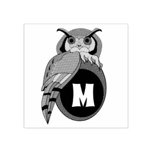 Scary Scop Uggla Monogram Stämpel