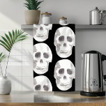 Scary Scull Black & White Mönster|Happy halloween Kökshandduk<br><div class="desc">Scary Scull Black & White Mönster|Happy halloween</div>