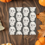 Scary Scull Black & White Mönster|Happy halloween Stenunderlägg<br><div class="desc">Scary Scull Black & White Mönster|Happy halloween</div>