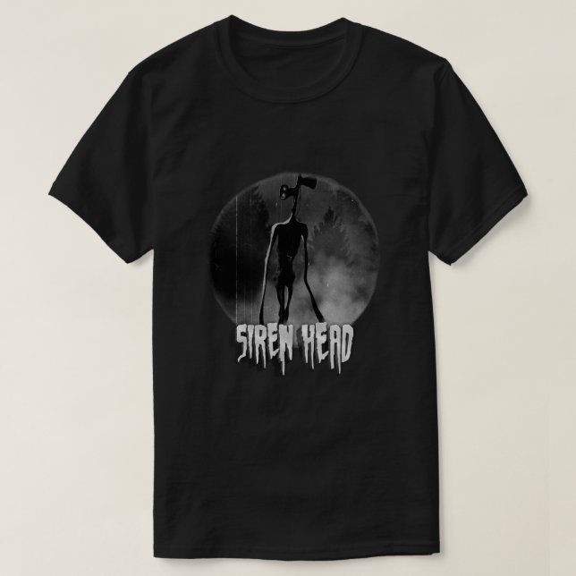 Scary Siren Head vintage meme T Shirt (Design framsida)
