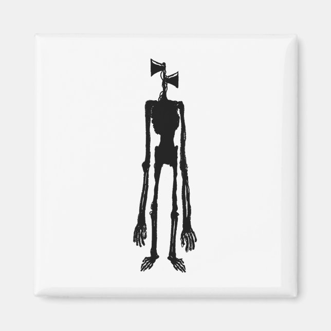 Scary Siren Meme Gamer Kids Boys Girls Xmas Gifts  Magnet (Framsidan)