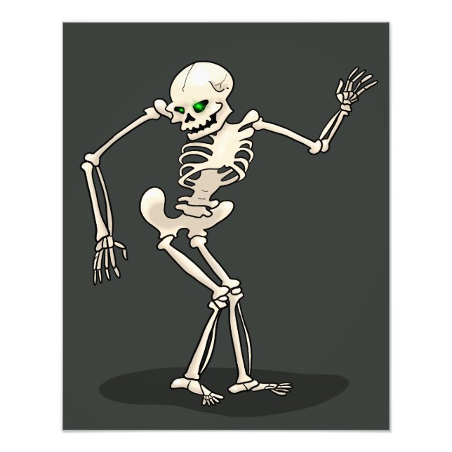 Scary Skeleton Fototryck (Framsidan)