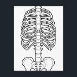 Scary Skeleton Halloween Vykort<br><div class="desc">Skeletonillustration. Stil Halloween. Art av José Ricardo</div>