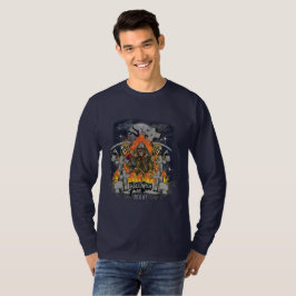 Scary Skeleton in Night Halloween T Shirt