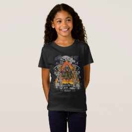 Scary Skeleton in Night Halloween T Shirt