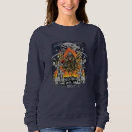 Scary Skeleton in Night Halloween T Shirt