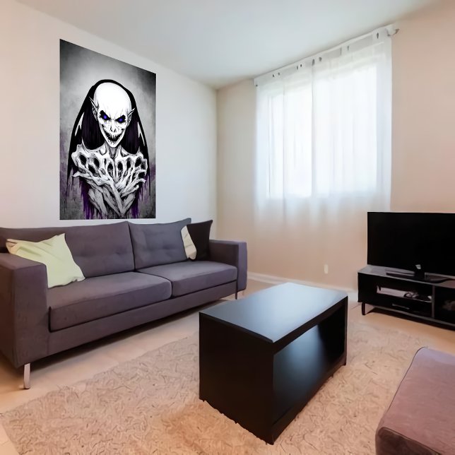 Scary Skeleton monster porträtt | AI Art Poster (Skapare uppladdad)