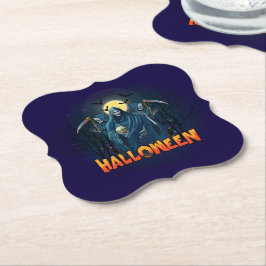 Scary Skeleton Night Halloween, My Halloween Mood. Underlägg Papper
